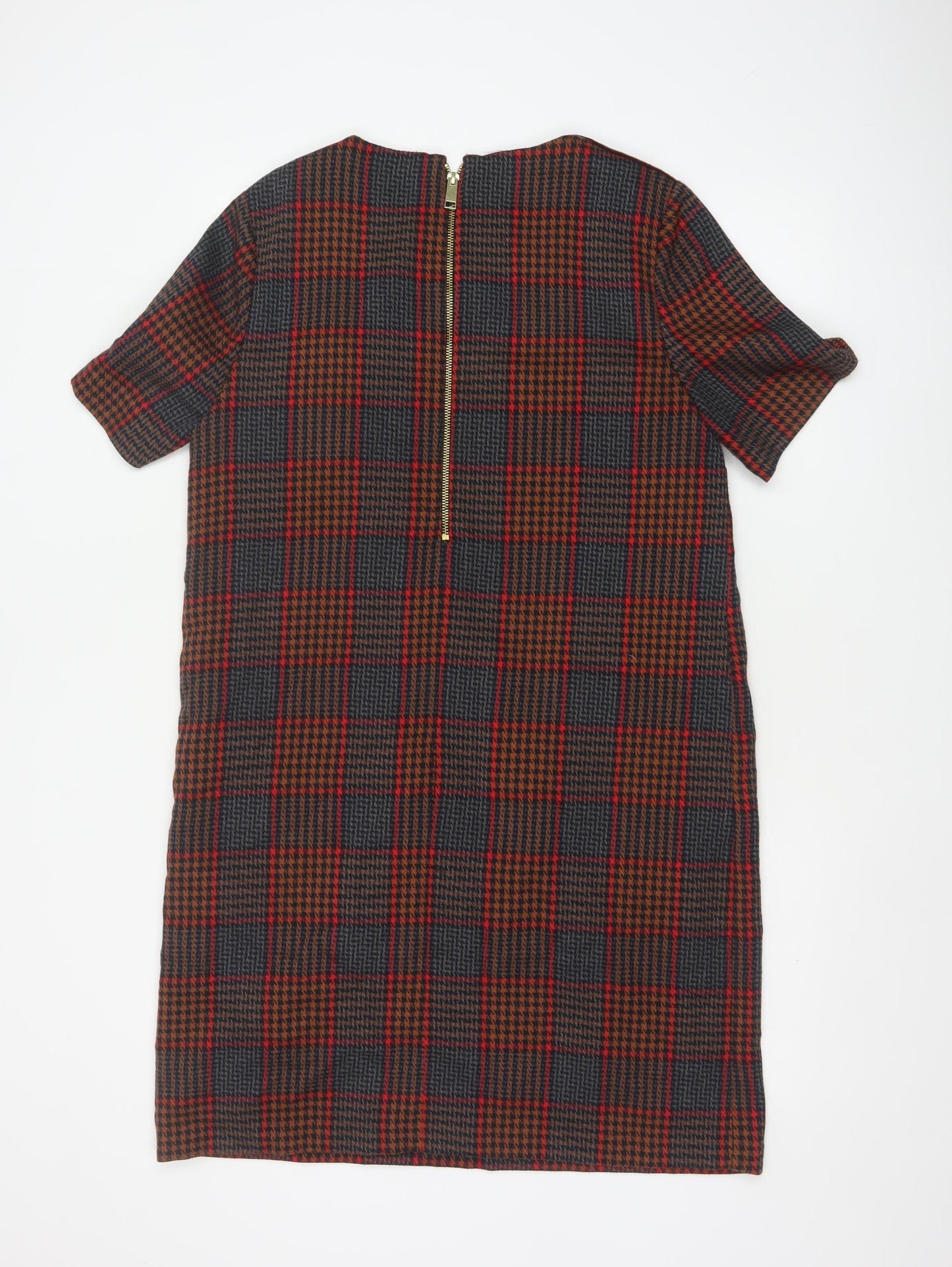 Next Women’s Multicoloured Check Shift Dress Size 14
