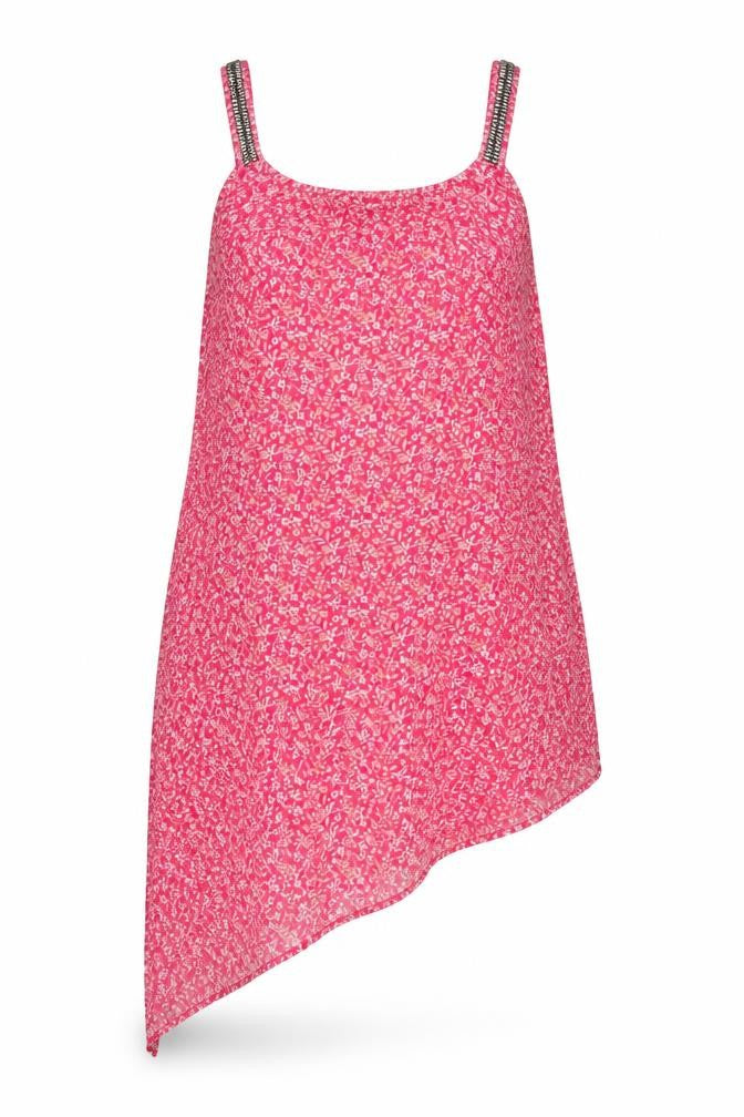 Next Women’s Pink Floral Beaded Halter Camisole Top Size 16
