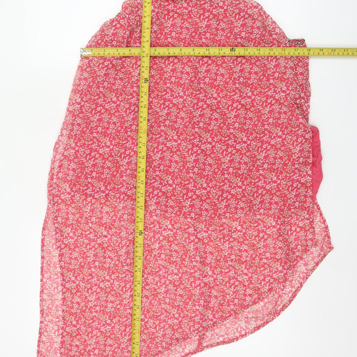 Next Women’s Pink Floral Beaded Halter Camisole Top Size 16