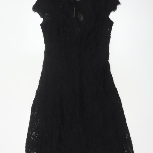 Sangria Women’s Black Lace A-Line Knee Length Dress Size 8