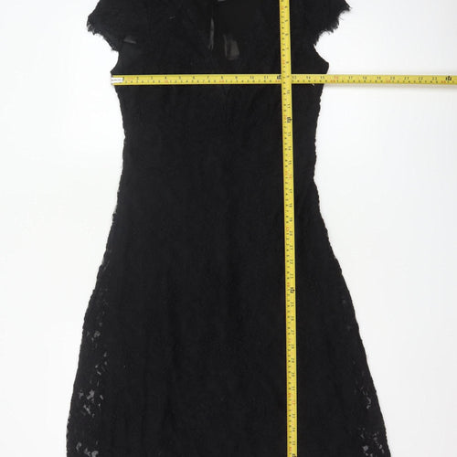 Sangria Women’s Black Lace A-Line Knee Length Dress Size 8