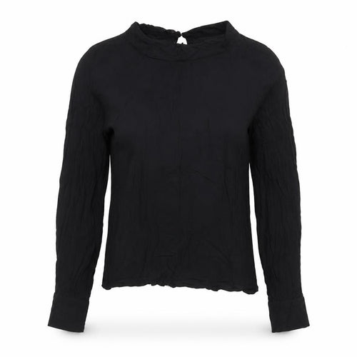 & Other Stories Women Black High Neck Long Sleeve Blouse Size 8