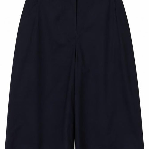 Marks and Spencer Women’s Dark Navy Wide-Leg Regular Trousers Size 20