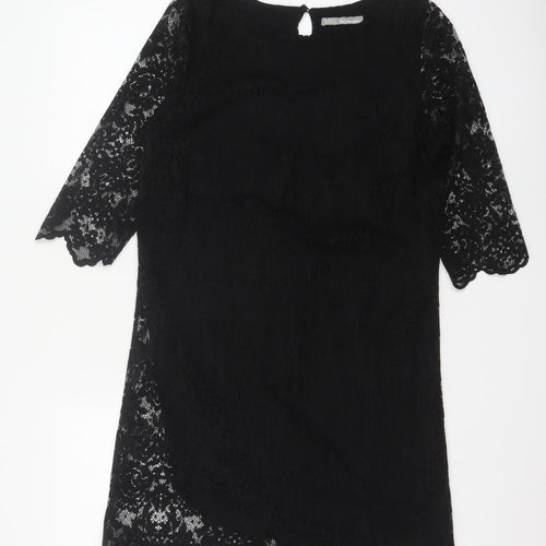 Marks and Spencer Women’s Black Lace Shift Dress Size 10