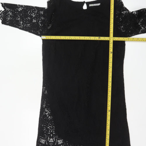 Marks and Spencer Women’s Black Lace Shift Dress Size 10