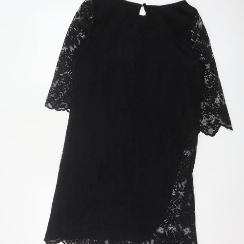 Marks and Spencer Women’s Black Lace Shift Dress Size 10