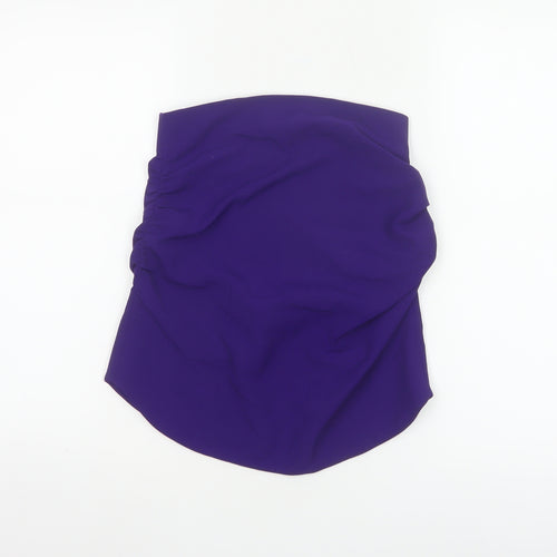 Zara Women Purple Strapless Camisole Top XS Woven Partywear