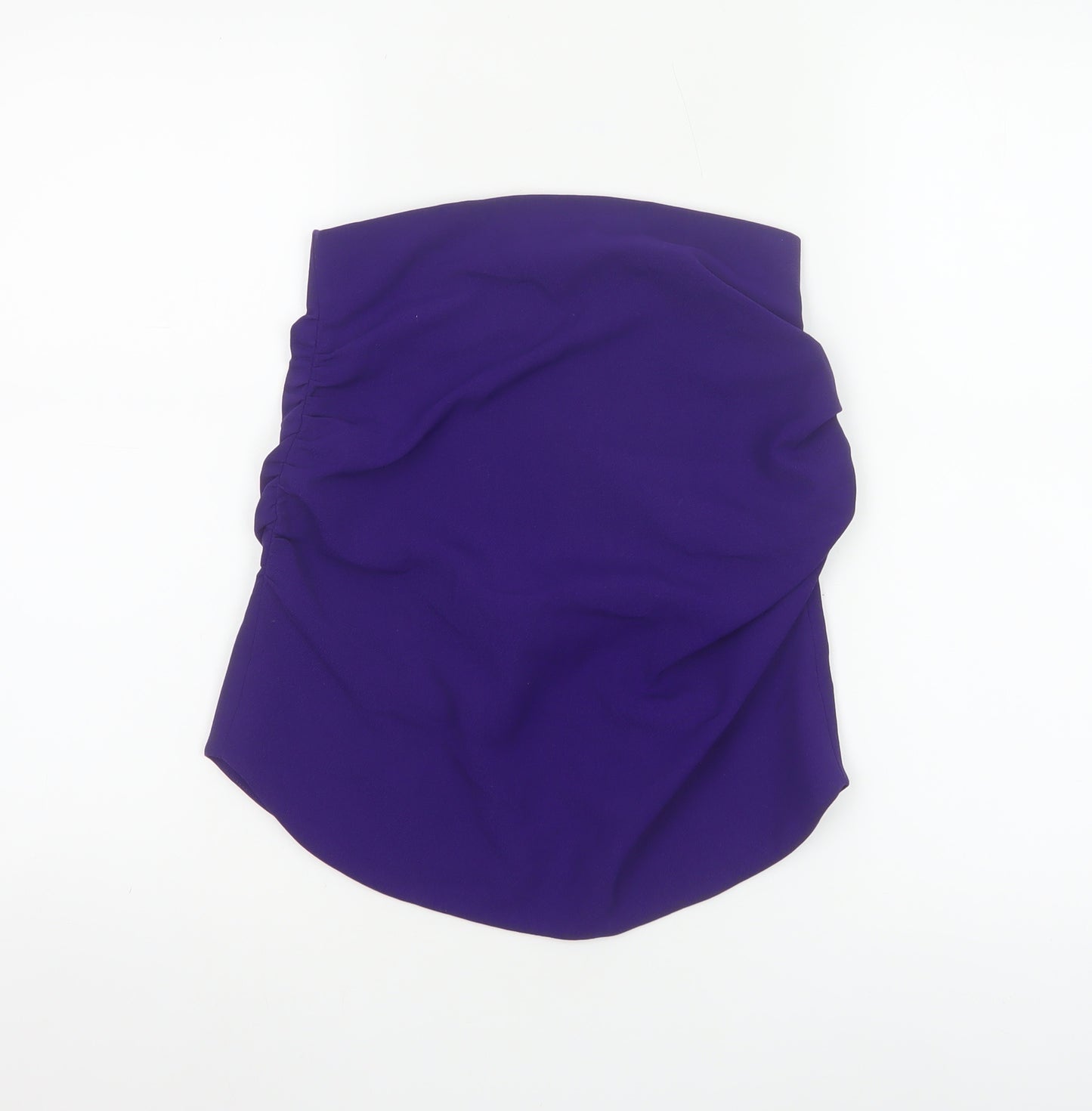 Zara Women Purple Strapless Camisole Top XS Woven Partywear