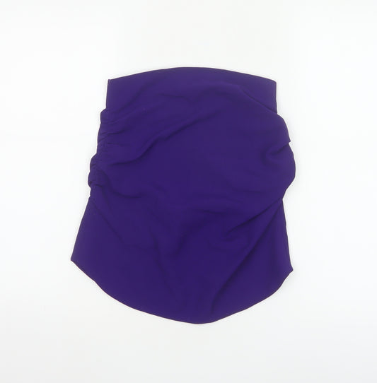 Zara Women Purple Strapless Camisole Top XS Woven Partywear