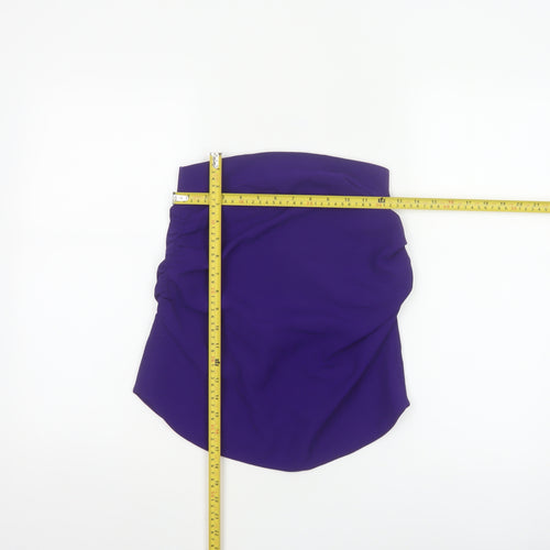 Zara Women Purple Strapless Camisole Top XS Woven Partywear