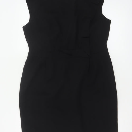 Marks and Spencer Women’s Black Size 14 Sleeveless Sheath Dress