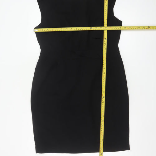 Marks and Spencer Women’s Black Size 14 Sleeveless Sheath Dress