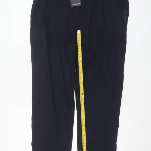 Marks and Spencer Autograph Men Blue L Lounge Pants Cotton Modal