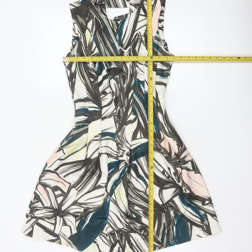 H&M Women’s Multicoloured Sleeveless Fit & Flare Dress Size 8