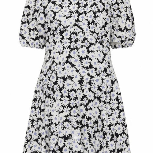 Nobody’s Child Women Black Floral A-Line Midi Dress UK 24 Viscose
