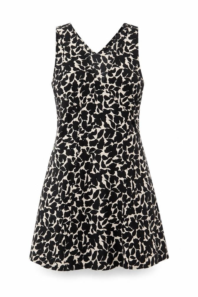 Uniqlo Women Black A-Line Sleeveless V-Neck Short Dress Size S