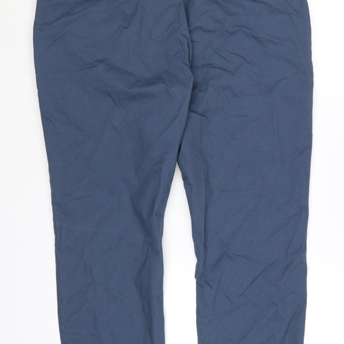 Marks and Spencer Men’s Blue Regular Fit Chino Trousers 40x29