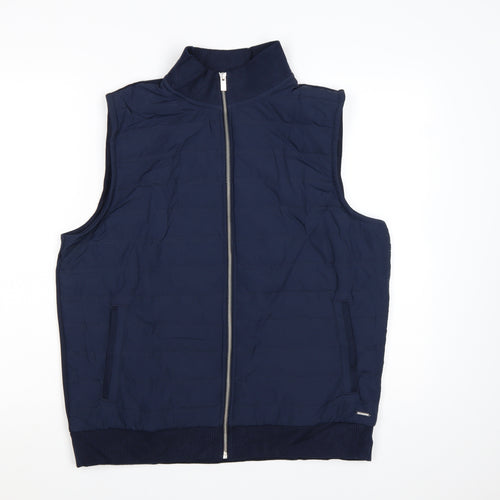 Marks and Spencer Men’s Blue Quilted Bodywarmer Gilet L