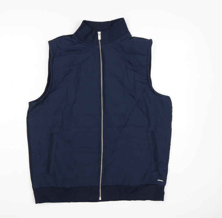 Marks and Spencer Men’s Blue Quilted Bodywarmer Gilet L