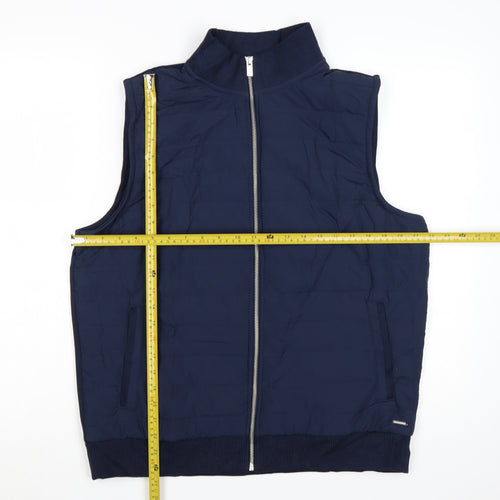 Marks and Spencer Men’s Blue Quilted Bodywarmer Gilet L