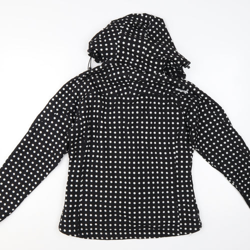Trespass Women's Black Polka Dot Waterproof Soft Shell Jacket M