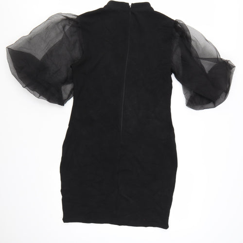 AX Paris Women’s Black Puff Sleeve Bodycon Dress Size 12