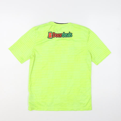 Adidas Boys Yellow Football Jersey T-Shirt 13-14 Years Climalite
