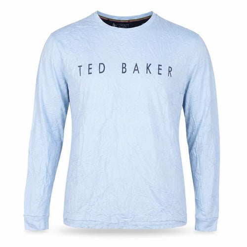 Ted Baker Men's Blue Long Sleeve Pyjama Top XL Cotton Blend