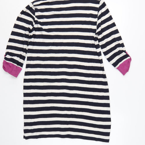Marks and Spencer Women’s Multicoloured Striped T-Shirt Dress Size 14