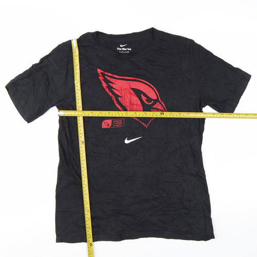 Nike Boys Black 14-16 Years American Football Logo Graphic T-Shirt