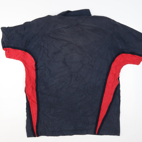 Nike England Rugby Blue Red O2 Men's XL Polo Shirt