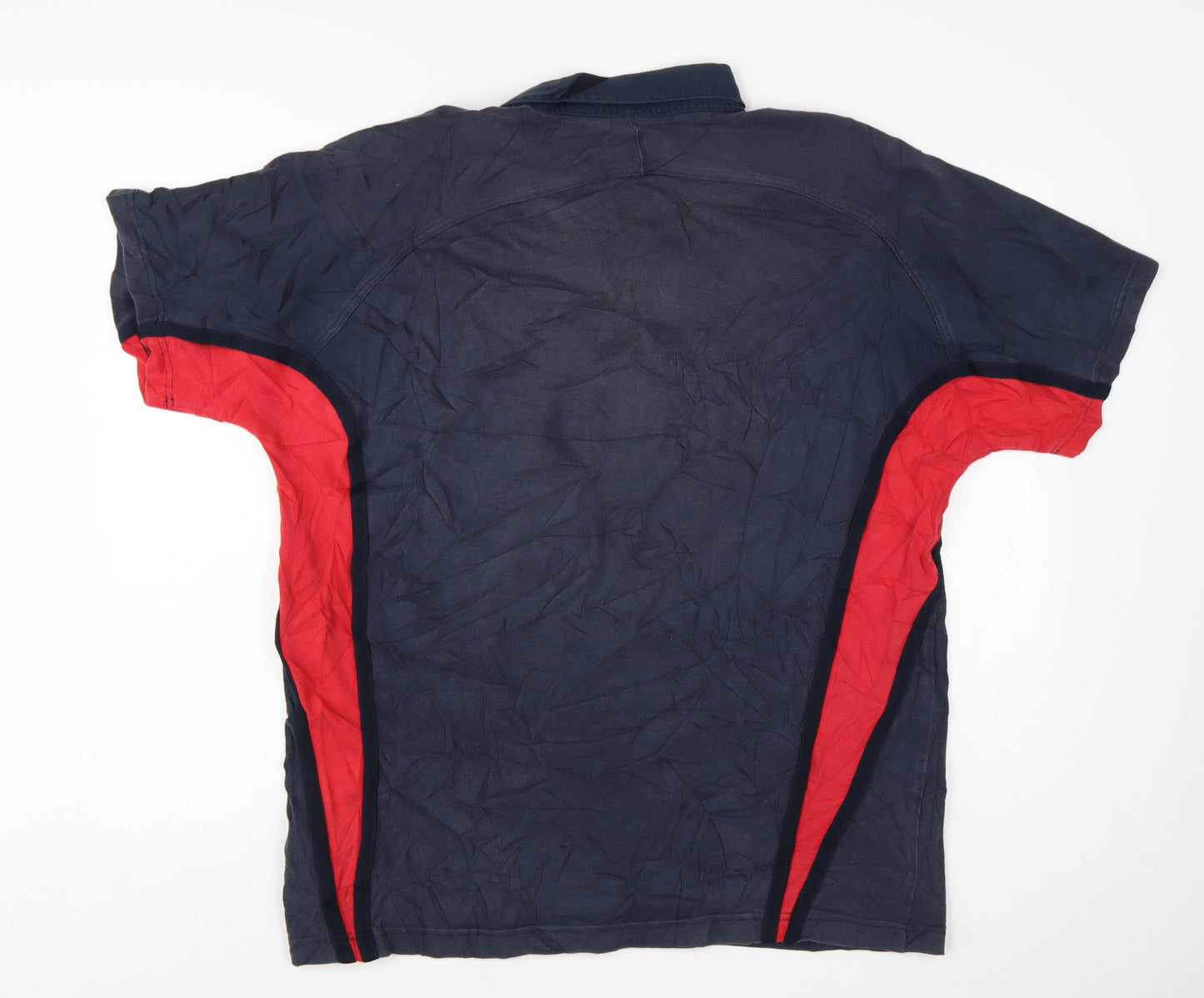 Nike England Rugby Blue Red O2 Men's XL Polo Shirt