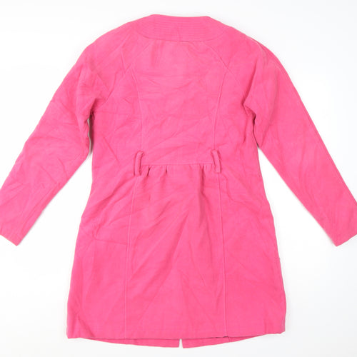 New York Laundry Women's Pink Mid-Length Button Coat Size 12
