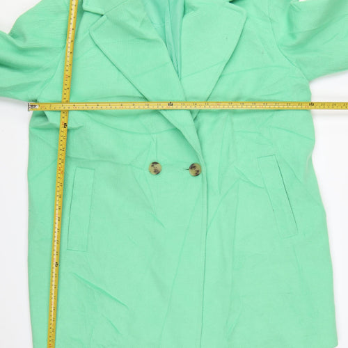 Marks and Spencer Women’s Green Wool Blend Mid-Length Coat Size 18