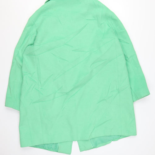 Marks and Spencer Women’s Green Wool Blend Mid-Length Coat Size 18