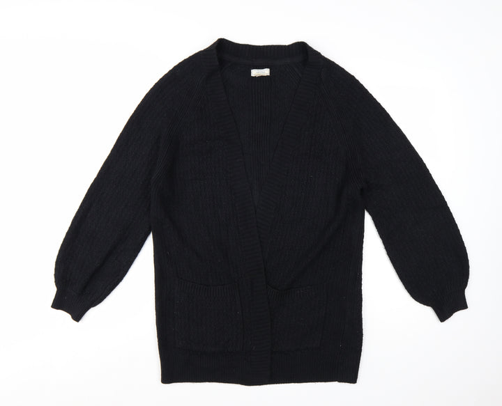 FatFace Women's Black Long Sleeve Knit Cardigan UK 10