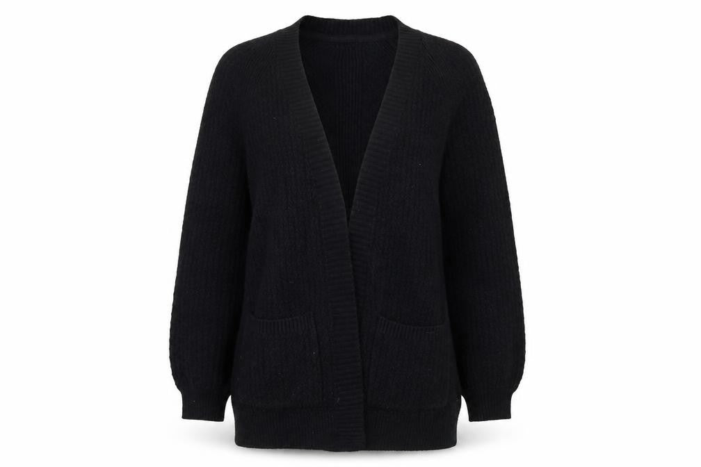 FatFace Women's Black Long Sleeve Knit Cardigan UK 10