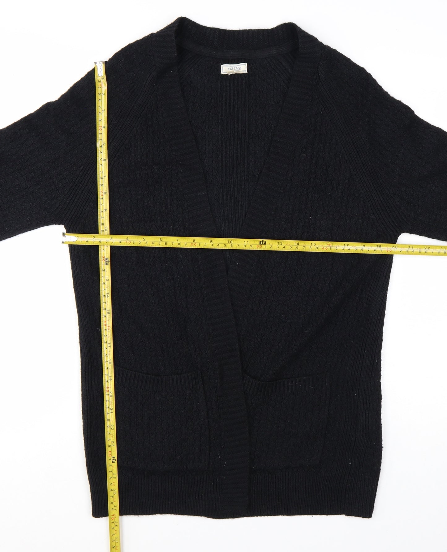 FatFace Women's Black Long Sleeve Knit Cardigan UK 10
