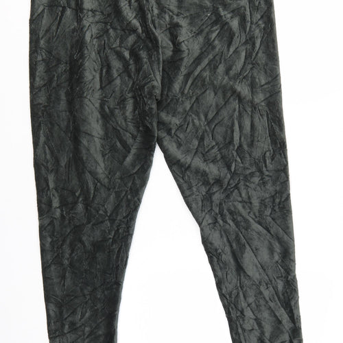 Marks and Spencer Women’s Black Velvet Stretch Ankle Leggings Size 20