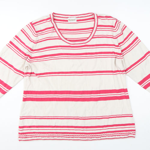 Roman Originals Women's Multicoloured Striped Knit Pullover Jumper L
