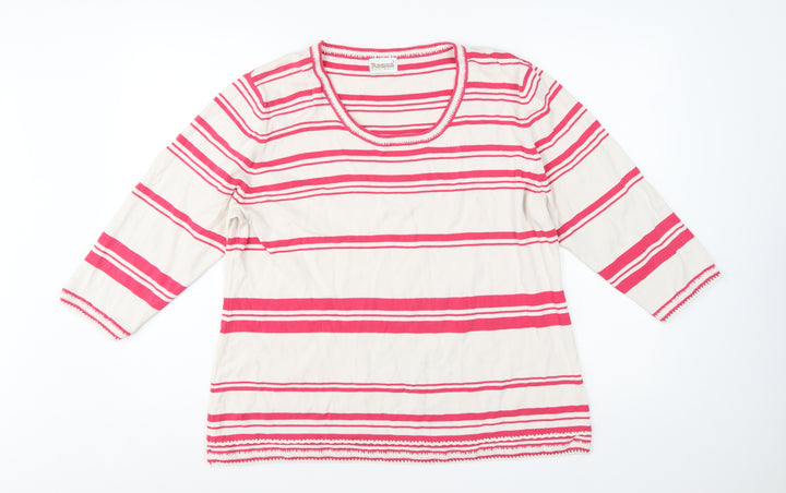 Roman Originals Women's Multicoloured Striped Knit Pullover Jumper L