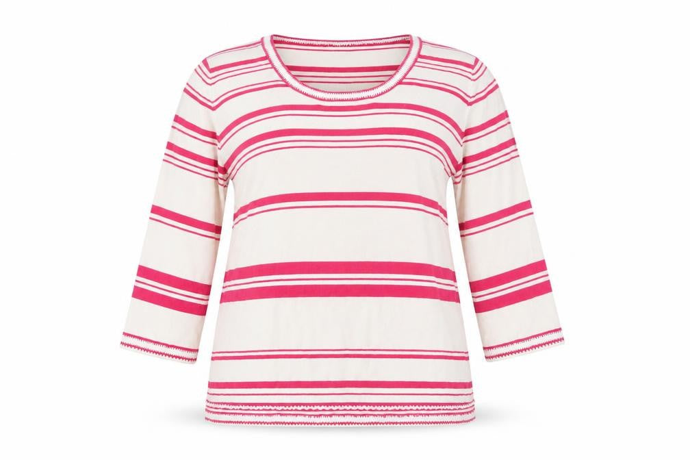 Front view of Roman Originals Women's Multicoloured Striped Knit jumper L