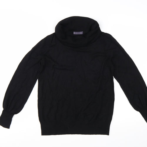 Marks and Spencer Womens Black Roll Neck Long Sleeve Jumper Size 16