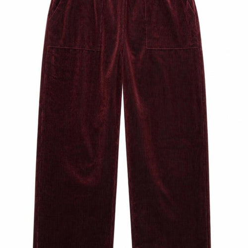 Aeropostale Women’s Burgundy Corduroy Wide-Leg Trousers M