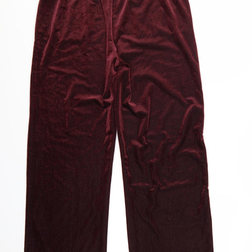 Aeropostale Women’s Burgundy Corduroy Wide-Leg Trousers M