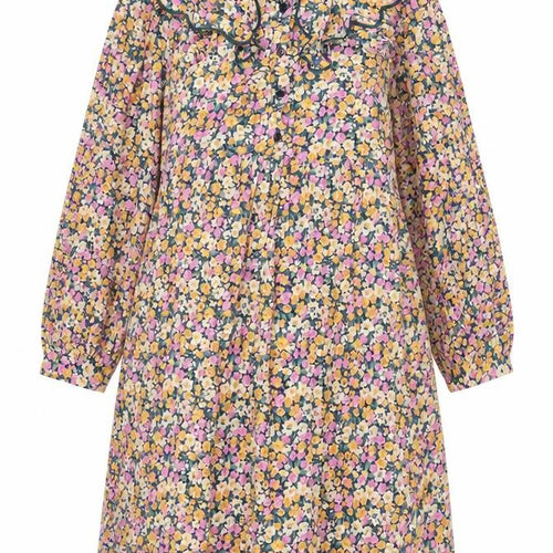 Vila Women's Multicoloured Floral A-Line Knee Length Dress Size 10