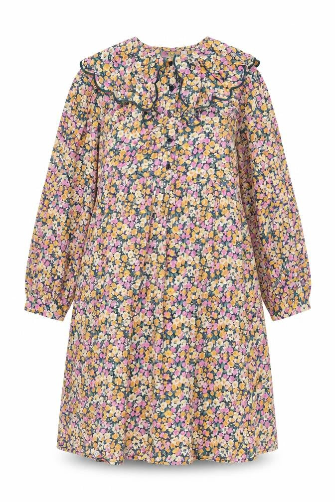 Vila Women's Multicoloured Floral A-Line Knee Length Dress Size 10