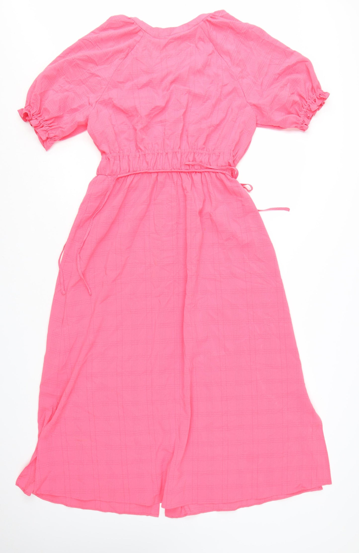 Marks and Spencer Women’s Pink Midi Shirt Dress Size 10