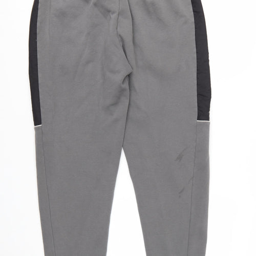 Puma Men's Grey Jogger Trousers L Casual Sportswear