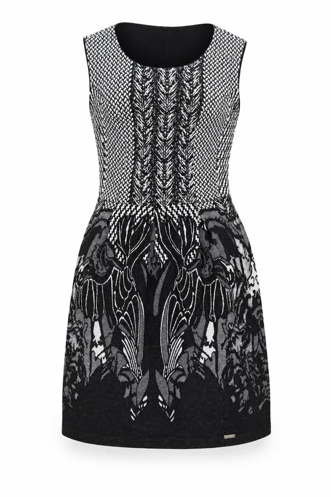 Rinascimento Women’s Black Knit Bodycon Dress M Sleeveless Partywear